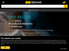 'edmundoptics.com' screenshot