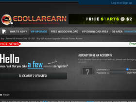'edollarearn.com' screenshot