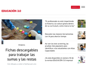 'educaciontrespuntocero.com' screenshot