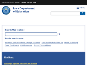 'educateiowa.gov' screenshot