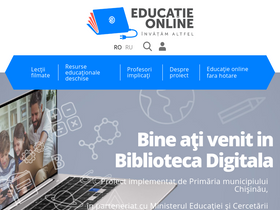 'educatieonline.md' screenshot
