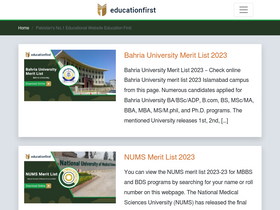 'educationfirst.pk' screenshot