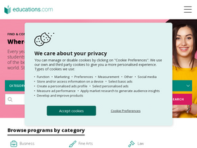 'educations.com' screenshot