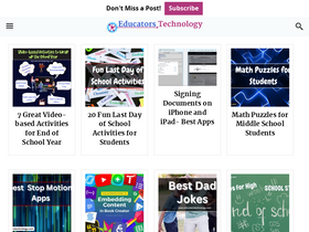 'educatorstechnology.com' screenshot