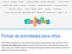 'edufichas.com' screenshot