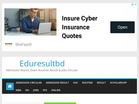 'eduresultbd.com' screenshot