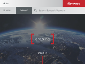 'edwardsvacuum.com' screenshot