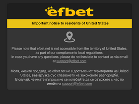 'efbet.com' screenshot