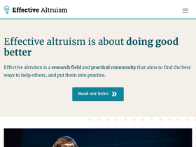 'effectivealtruism.org' screenshot