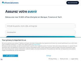 'efinancialcareers.fr' screenshot