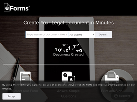 'eforms.com' screenshot