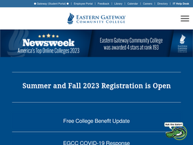 'egcc.edu' screenshot