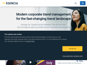 'egencia.com' screenshot