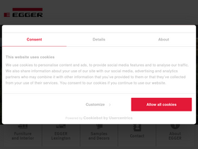 'egger.com' screenshot