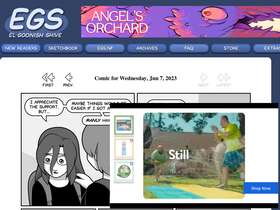 'egscomics.com' screenshot