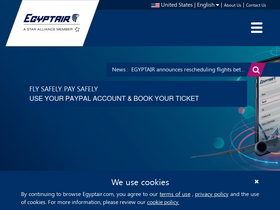 'egyptair.com' screenshot