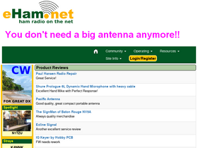 'eham.net' screenshot