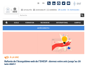 'ehesp.fr' screenshot