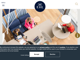 'ehl.edu' screenshot
