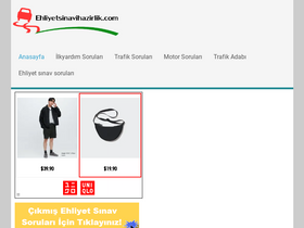 'ehliyetsinavihazirlik.com' screenshot
