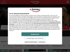 'ehorses.de' screenshot