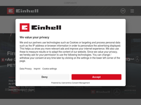 'einhell.com' screenshot