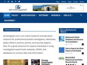 'einvestigator.com' screenshot