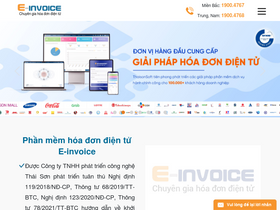 'einvoice.vn' screenshot