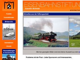 'eisenbahnstiftung.de' screenshot