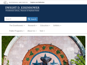 'eisenhowerlibrary.gov' screenshot