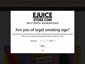 'ejuicestore.com' screenshot
