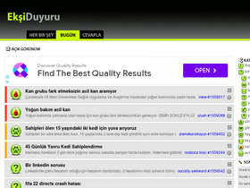 'eksiduyuru.com' screenshot