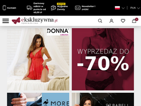 'ekskluzywna.pl' screenshot