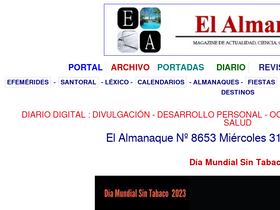 'elalmanaque.com' screenshot
