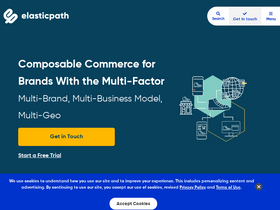'elasticpath.com' screenshot