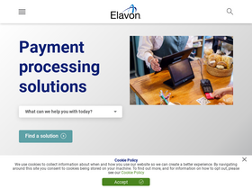 'elavon.com' screenshot
