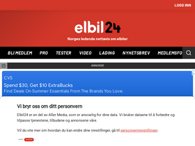 'elbil24.no' screenshot