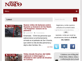 'elblogdelnarco.com' screenshot