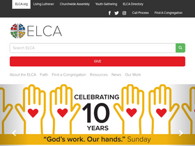 'elca.org' screenshot