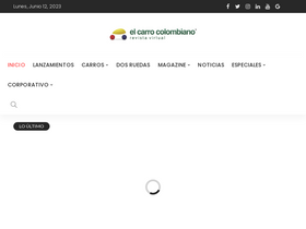 'elcarrocolombiano.com' screenshot