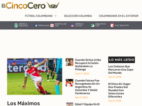'elcincocero.com' screenshot