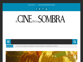 'elcineenlasombra.com' screenshot