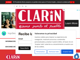 'elclarin.cl' screenshot