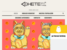 'elcohetealaluna.com' screenshot