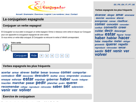 'elconjugador.com' screenshot