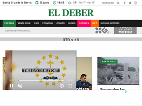 'eldeber.com.bo' screenshot