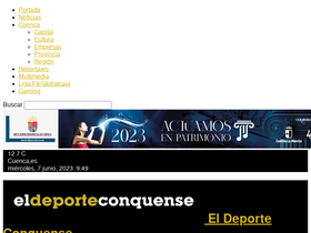 'eldeporteconquense.com' screenshot