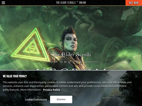 'elderscrollsonline.com' screenshot