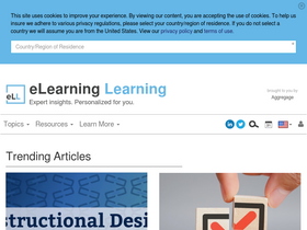 'elearninglearning.com' screenshot