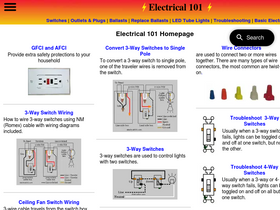 'electrical101.com' screenshot